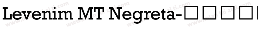 Levenim MT Negreta字体转换